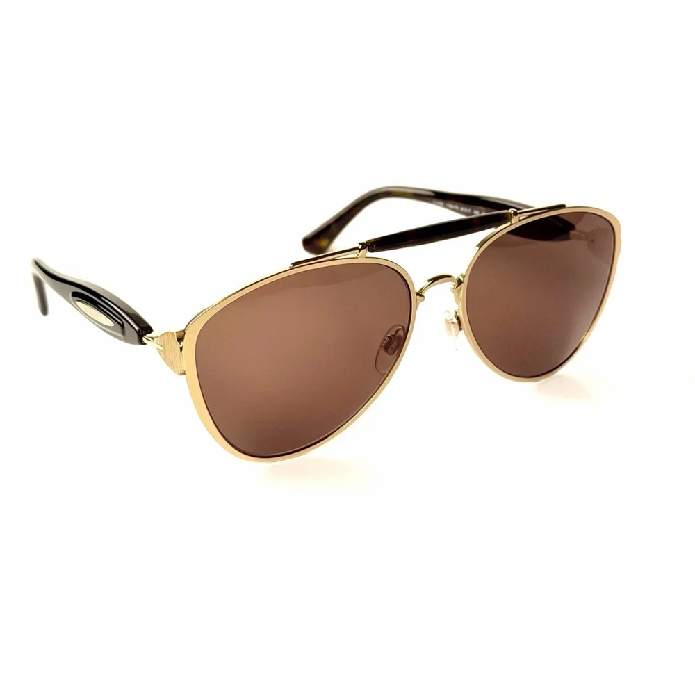 Burberry B 3160 1109/73 Sunglasses   Brown Gold Lenses Pilot Aviator  61mm